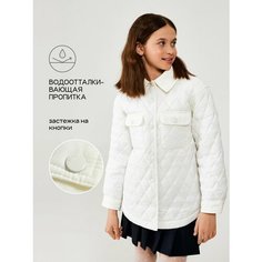 Куртка-рубашка Acoola, размер 140, молочный
