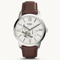 Наручные часы FOSSIL, серый, белый, бежевый, коричневый