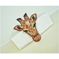 Брошь, кристалл, коричневый Cute Brooches
