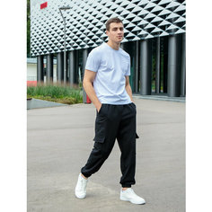 Брюки спортивные Jools Fashion, размер 48, черный