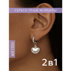 Серьги MIESTILO, серебро, 925 проба, родирование, , серебро