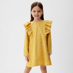 Платье Kaftan, размер 110/116, желтый