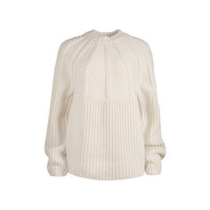 Свитер SYSTEM STUDIOS Raglan Sleeve Cable Sweater, размер 36, , песочный