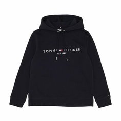 Худи TOMMY HILFIGER, размер TXS, , черный графит