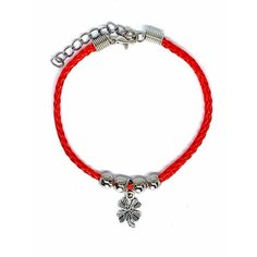 Браслет-нить, размер 20 см, клевер Вербица