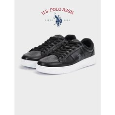 Кеды U.S. POLO ASSN., полнота 6 (RU)/ на среднюю стопу, размер 43, черный