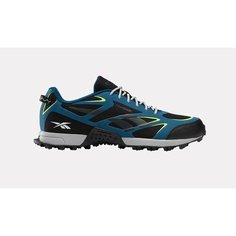 Кроссовки Reebok, размер 8,5 US, черный/голубой/зеленый