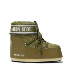 Сапоги MOON BOOT Classic Low, размер 33/35 EU, зеленый