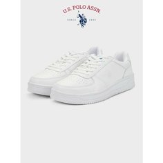 Кеды U.S. POLO ASSN., полнота 6 (RU)/ на среднюю стопу, размер 38, белый