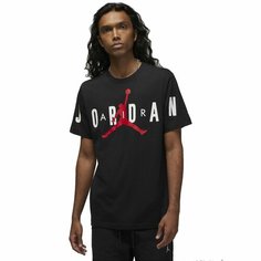 Футболка NIKE M J JUMPMAN EMB SS CREW, размер S, черный/красный