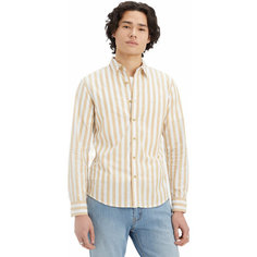 Рубашка Levis Men Battery Housemark Slim Fit Shirt, размер M, белый, желтый Levis®