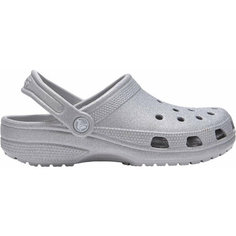 Сабо Crocs Classic Glitter Clog, размер M7W9, серый
