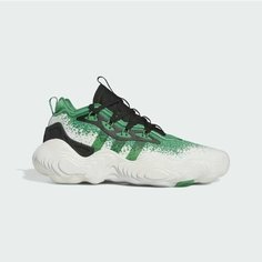 Кроссовки adidas Trae Young 3.0, размер UK 10, зеленый, белый, черный