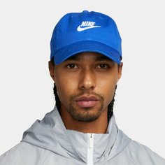 Бейсболка NIKE CLUB UNSTRUCTURED FUTURA WASH CAP, размер 53/57, синий