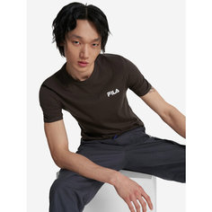 Футболка Fila, размер 52, темно-коричневый