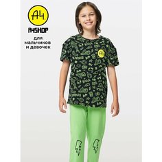 Пижама А4, размер 2XS, зелeный
