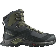 Ботинки хайкеры Salomon Quest, размер 7, зеленый, серый, черный