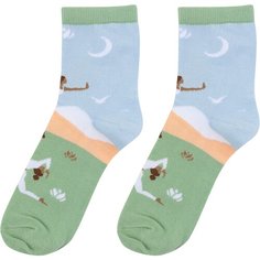 Носки Kawaii Factory, 100 den, размер 35-39, зелeный