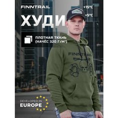 Худи Finntrail Футер с начёсом, размер XXXL, , хаки