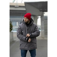 Парка Brodeks Outdoor, размер S, серый