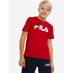 Футболка спортивная Fila, размер 146-152, красный