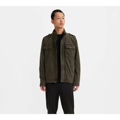 Джинсовая куртка Levis Men Washed Cotton Two Pocket Military Jacket, размер L, зеленый Levis®
