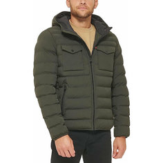 Куртка Levis Men Stretch Hooded Puffer Jacket, размер M, зеленый Levis®