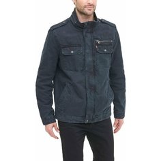 Джинсовая куртка Levis Men Washed Cotton Two Pocket Military Jacket, размер L, синий Levis®