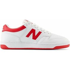 Кеды New Balance 480, размер 5 US, белый, красный