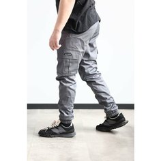 Брюки спортивные BLK CROWN, размер M, серый