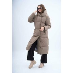 Парка H&T Collection, размер 50, темно-бежевый