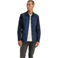 Рубашка Levis Barstow Western Standard Shirt, размер M, синий/черный Levis®