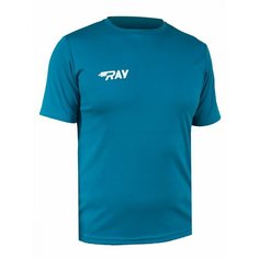 Футболка RAY спортивная мужская для бега, размер 42, морская волна