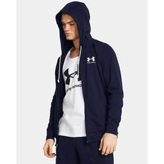 Толстовка спортивная Under Armour Rival Terry FZ Hoodie, размер M, , midnight navy/onyx white - 410