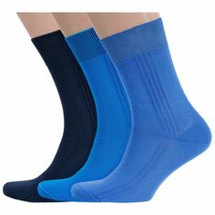 Носки RuSocks, комплект, 3 пары, размер 25, рис. 03, микс 11