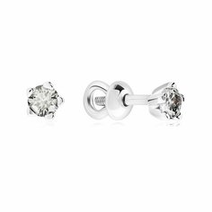 Серьги пусеты VALTERA, серебро, 925 проба, , серебристый