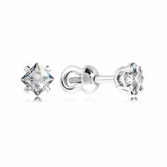 Серьги пусеты VALTERA, серебро, 925 проба, , серебристый
