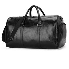 Сумка дорожная VINTAGE BAGS, 40 л, 27х29х50 см, ручная кладь, черный