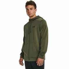 Толстовка спортивная Under Armour Armour Fleece Fz Hoodie, размер MD, , зеленый