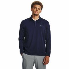 Свитшот спортивный Under Armour Playoff 1/4 Zip, размер SM, , темно-синий