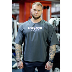Футболка Inferno Style, 1 шт., размер XL, темно-серый