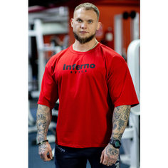 Футболка Inferno Style, 1 шт., размер 3XL, красный
