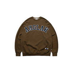 Свитшот ANGLAN Applique Heavy Sweatshirt, размер L, , brown