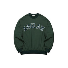 Свитшот ANGLAN Applique Big Logo, размер XL, , оливково-зеленый