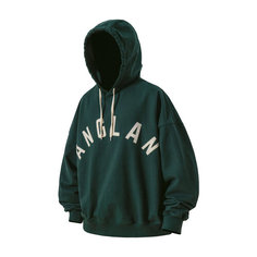 Худи ANGLAN Applique Heavy Sweat, размер One Size, , green