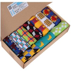 Носки MoscowSocksClub, комплект, 10 пар, размер 27, микс ГЕОМЕТРИЯ