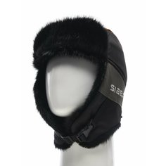 Шапка ушанка HUNTSMAN, размер 58-60, черный/хаки