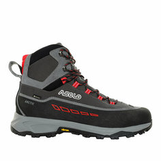 Ботинки хайкеры ASOLO, размер 8.5, Grey/gunmetal/red