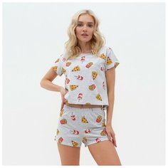 Пижама Kaftan, размер 48/50, серый