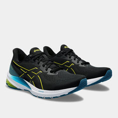 Кроссовки ASICS Gt-1000 12, полнота F (EU)/ на среднюю стопу, размер 10,5 US, черный/желтый